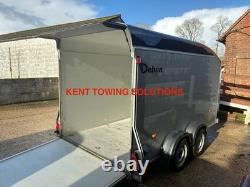 Used 2022 Debon C700 12ft Twin Axle Box Trailer Ramp + Door + Ali Sides INC VAT