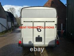 Used 2022 Debon C700 12ft Twin Axle Box Trailer Ramp + Door + Ali Sides INC VAT