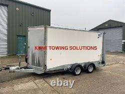 Used 2022 Ifor Williams BV126 Twin Axle 12ft Box Trailer INC VAT with Security