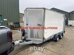 Used 2022 Ifor Williams BV126 Twin Axle 12ft Box Trailer INC VAT with Security