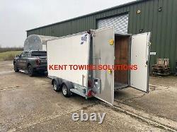 Used 2022 Ifor Williams BV126 Twin Axle 12ft Box Trailer INC VAT with Security