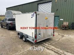 Used 2022 Ifor Williams BV126 Twin Axle 12ft Box Trailer INC VAT with Security