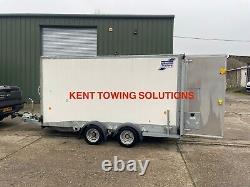 Used 2022 Ifor Williams BV126 Twin Axle 12ft Box Trailer INC VAT with Security