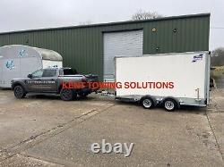 Used 2022 Ifor Williams BV126 Twin Axle 12ft Box Trailer INC VAT with Security