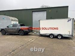 Used 2022 Ifor Williams BV126 Twin Axle 12ft Box Trailer INC VAT with Security