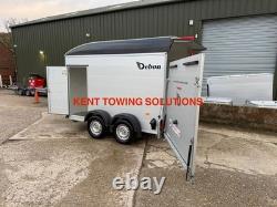 Used 2024 Debon C500 Twin Axle Box Trailer + Door + Ali Sides 2600KG NO VAT