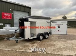 Used 2024 Debon C500 Twin Axle Box Trailer + Door + Ali Sides 2600KG NO VAT