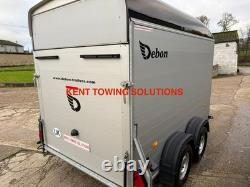 Used 2024 Debon C500 Twin Axle Box Trailer + Door + Ali Sides 2600KG NO VAT