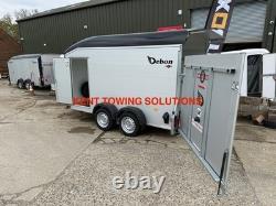 Used 2025 Debon C700 12ft Twin Axle Box Trailer Ramp + Door + Ali Sides INC VAT