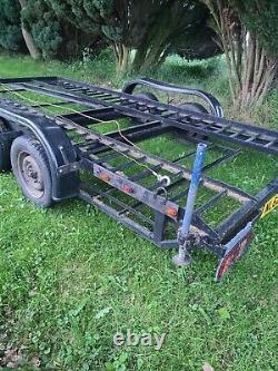 Used Car transporter trailer Twin axled braked, independent suspension