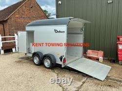 Used Debon C500 Twin Axle Box Trailer + Door + Ali Sides 2000KG MGW? NO VAT