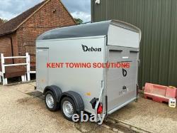 Used Debon C500 Twin Axle Box Trailer + Door + Ali Sides 2000KG MGW? NO VAT