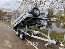 Used Debon PW1.2 Electric Tipper Trailer with MESH 2000kg 10ft x 5ft inc