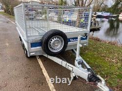 Used Debon PW1.2 Electric Tipper Trailer with MESH 2000kg 10ft x 5ft inc