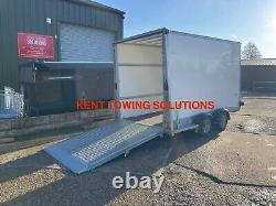 Used Ifor Williams BV126 Twin Axle 12ft Box Trailer 2024 + Ramp + Doors INC VAT