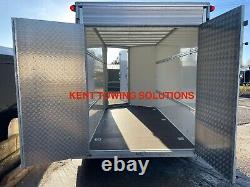 Used Ifor Williams BV126 Twin Axle 12ft Box Trailer 2024 + Ramp + Doors INC VAT