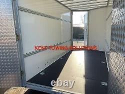 Used Ifor Williams BV126 Twin Axle 12ft Box Trailer 2024 + Ramp + Doors INC VAT