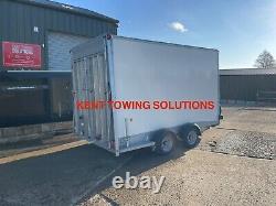 Used Ifor Williams BV126 Twin Axle 12ft Box Trailer 2024 + Ramp + Doors INC VAT