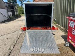 Used Tickners GT855 8ft x 5ft x 5ft Box Van Trailer & Ramp Tailgate Twin Axle