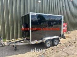Used Tickners GT855 8ft x 5ft x 5ft Box Van Trailer & Ramp Tailgate Twin Axle