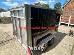 Used Tickners GT855 8ft x 5ft x 5ft Box Van Trailer & Ramp Tailgate Twin Axle