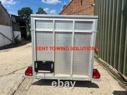 Used Tickners GT855 8ft x 5ft x 5ft Box Van Trailer & Ramp Tailgate Twin Axle