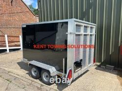 Used Tickners GT855 8ft x 5ft x 5ft Box Van Trailer & Ramp Tailgate Twin Axle