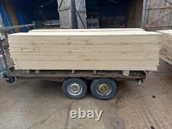 Used Twin axle 8ft flat-bed braked trailer with pull out extension