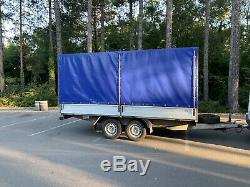 Used twin axle Braked box trailer