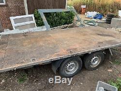 Used twin axle Braked box trailer