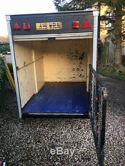 Used twin axle box trailer