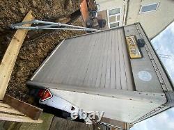 Used twin axle box trailer