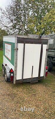 Used twin axle box trailers