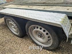 Used twin axle braked universal car trailer