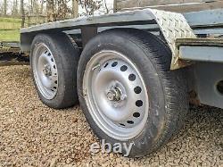 Used twin axle braked universal car trailer