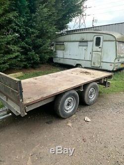 Used twin axle trailer