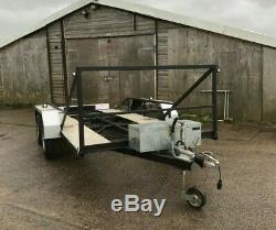 Vehicle 4x4 off roader car transporter trailer Twin axle