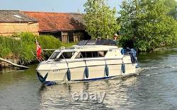 Viking 22 River cruiser with Brenderup twin axle trailer