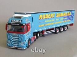 WSI 02-3248 Robert Summers Iveco 6x2 Twin Steer + Curtain Side 3 Axle Trailer