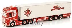 WSI 150 Scale Scania R Highline CR20H 6x2 Twin Steer Reefer Trailer 3 Axle