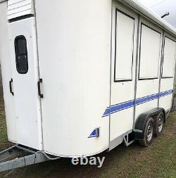 Wessex 14ft Box Trailer Removal Catering Horse box Show Twin Axle Awning Pegasus