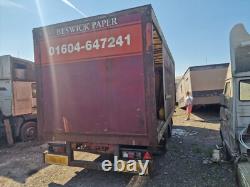 Wheelbase tandem axle twin wheel drawbar trailer on air with sliding side doors