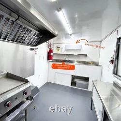 White Mobile Food Trailer Twin Axle Catering Street Food Coffee Unit