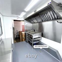 White Mobile Food Trailer Twin Axle Catering Street Food Coffee Unit