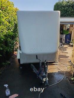 White Tow A Van Box Trailer Twin Axle 6x4 Foot Upgraded