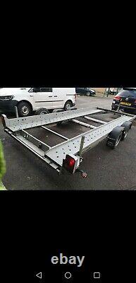 Woodford 16ft twin axle car transporter trailer 18 months old. New tyres fitted