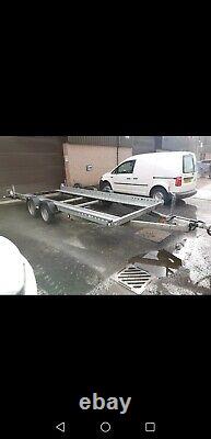 Woodford 16ft twin axle car transporter trailer 18 months old. New tyres fitted