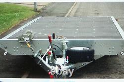 Woodford Flat bed twin axle tilt trailer 3500 gross (2700payload) New Listing