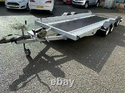 Woodford Tiltbed Car Transporter Twin Axle Trailer