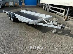 Woodford Tiltbed Car Transporter Twin Axle Trailer